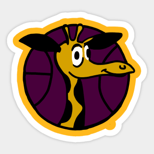 Lakers Giraffe Sticker